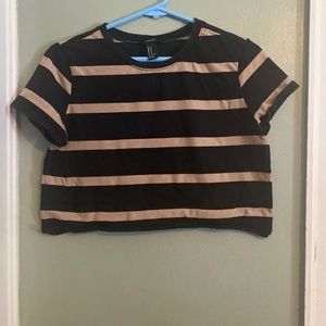 Forever 21 Striped Crop Top